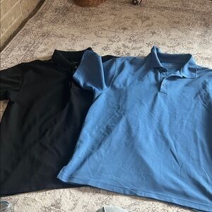 Grand slam golf Men's Black and Blue Polo style Shirts size XL used